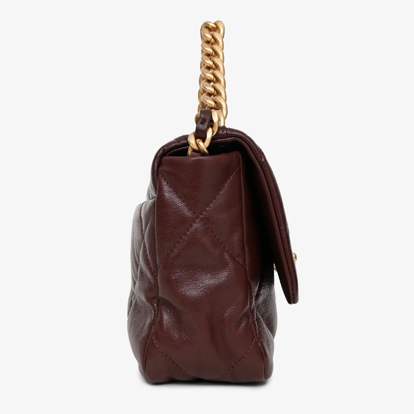 Chanel 19 medium brown