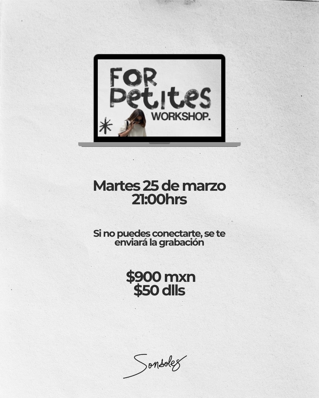 For petites workshop