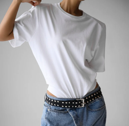 HALF SLEEVED PADDED SHOULDER BODYSUIT