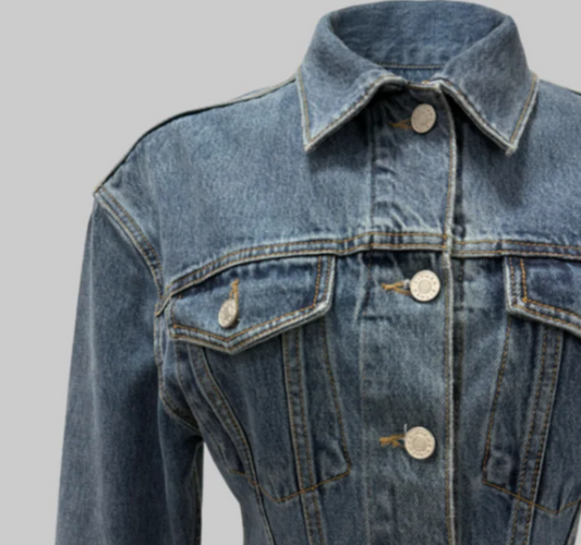 CONTOUR WAIST DENIM JACKET