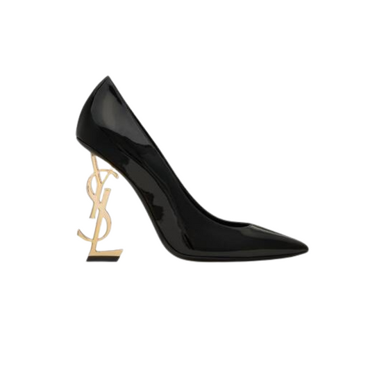 YSL Opium negros charol 38