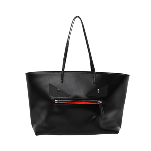 Fendi Monster total black tote