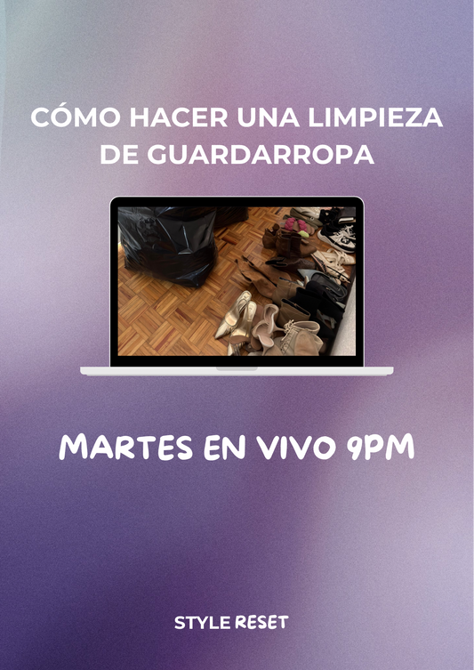 Clase/ Limpieza de guardarropa