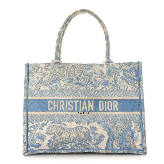 Dior book tote medium baby blue